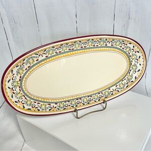 Bobby Flay Sevilla Oval Serving Platter Bread Tray